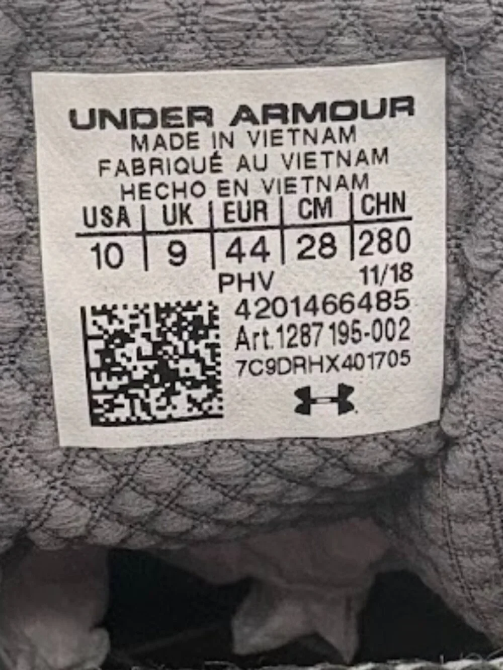 Under Armour Men's Size 10 Street Encounter III canvas slip-on shoe